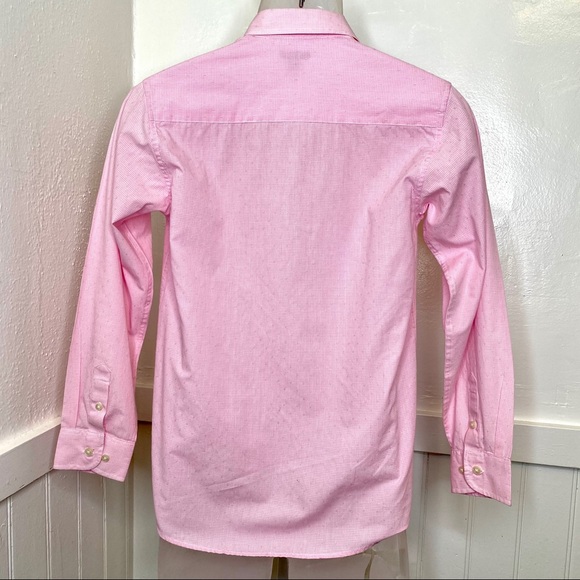 Tommy Hilfiger Pink Gingham Print Dress Shirt | 16 - Picture 4 of 11